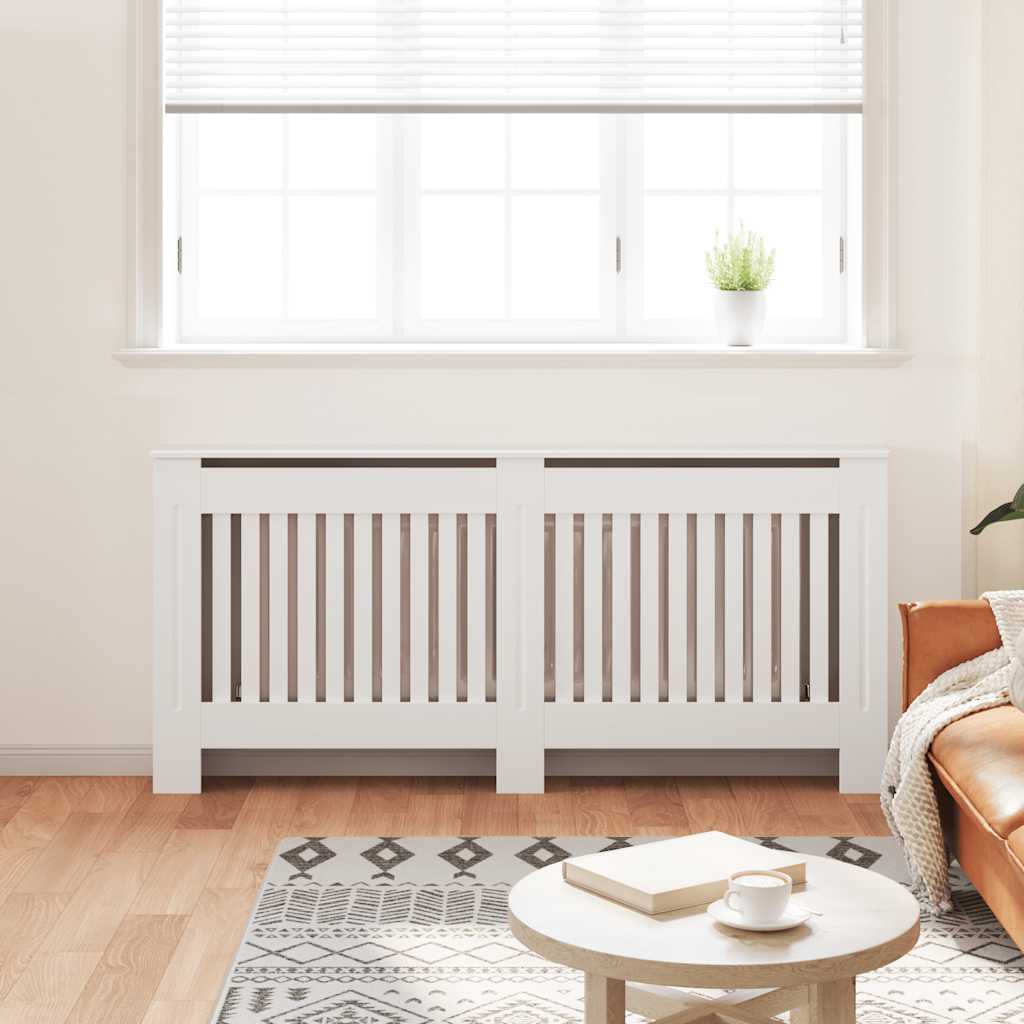 VIDAXL -Radiatorkonstruktion weißer MDF 172 cm
