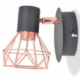 Vidaxl Wandlampe E14 Schwarz und Kupfer 2 STs - afbeelding 3