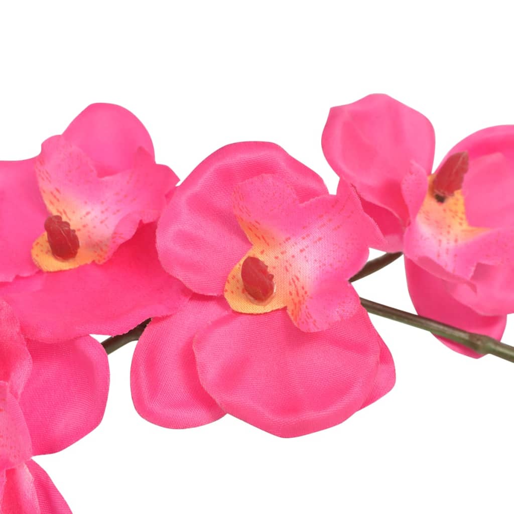 Vidaxl Künstliche Pflanzenorchidee mit Topf 30 cm Rot