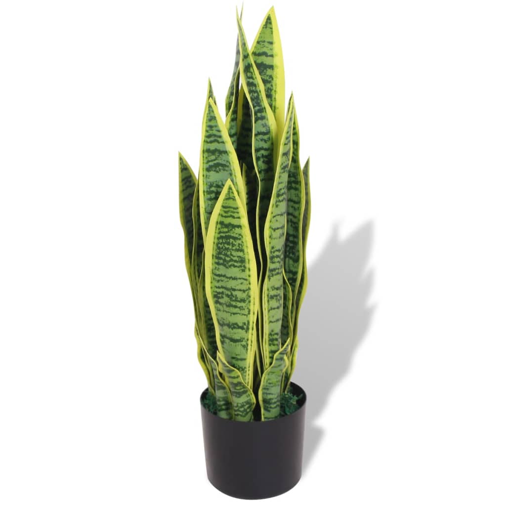 Vidaxl Art Sanseveria Pflanze mit Topf 65 cm Grün