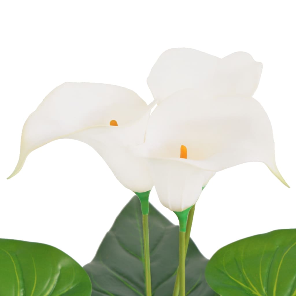 Vidaxl Art Calla Lelie Pflanze mit Topf 85 cm Weiß