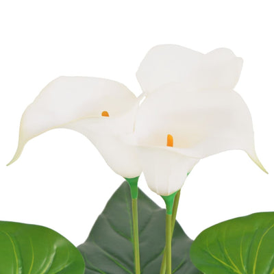 Vidaxl Art Calla Lelie Pflanze mit Topf 85 cm Weiß