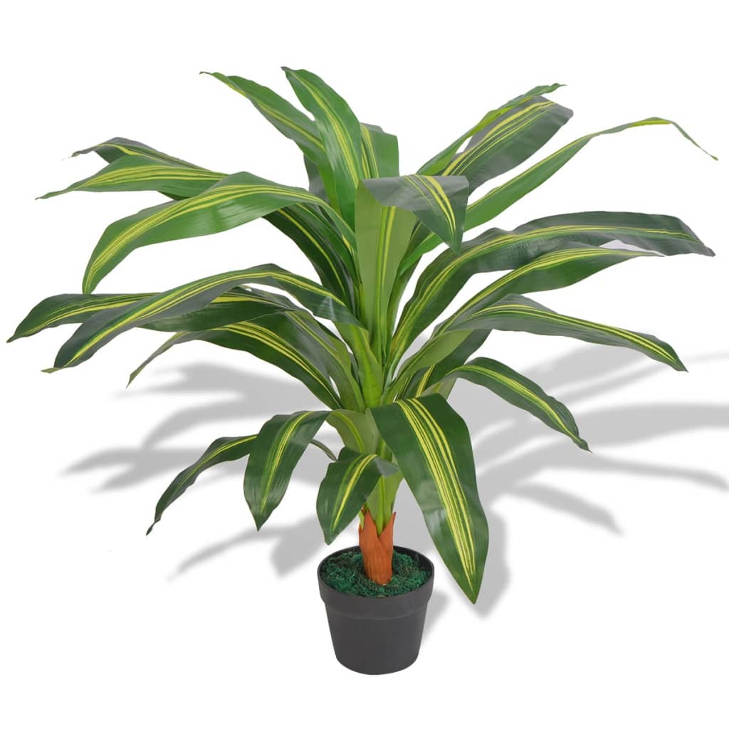 Vidaxl Art Dracena Pflanze mit Topf 90 cm Grün