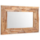 VIDAXL Dekorative Spiegel rechteckig 90 x 60 cm Teakholzholz