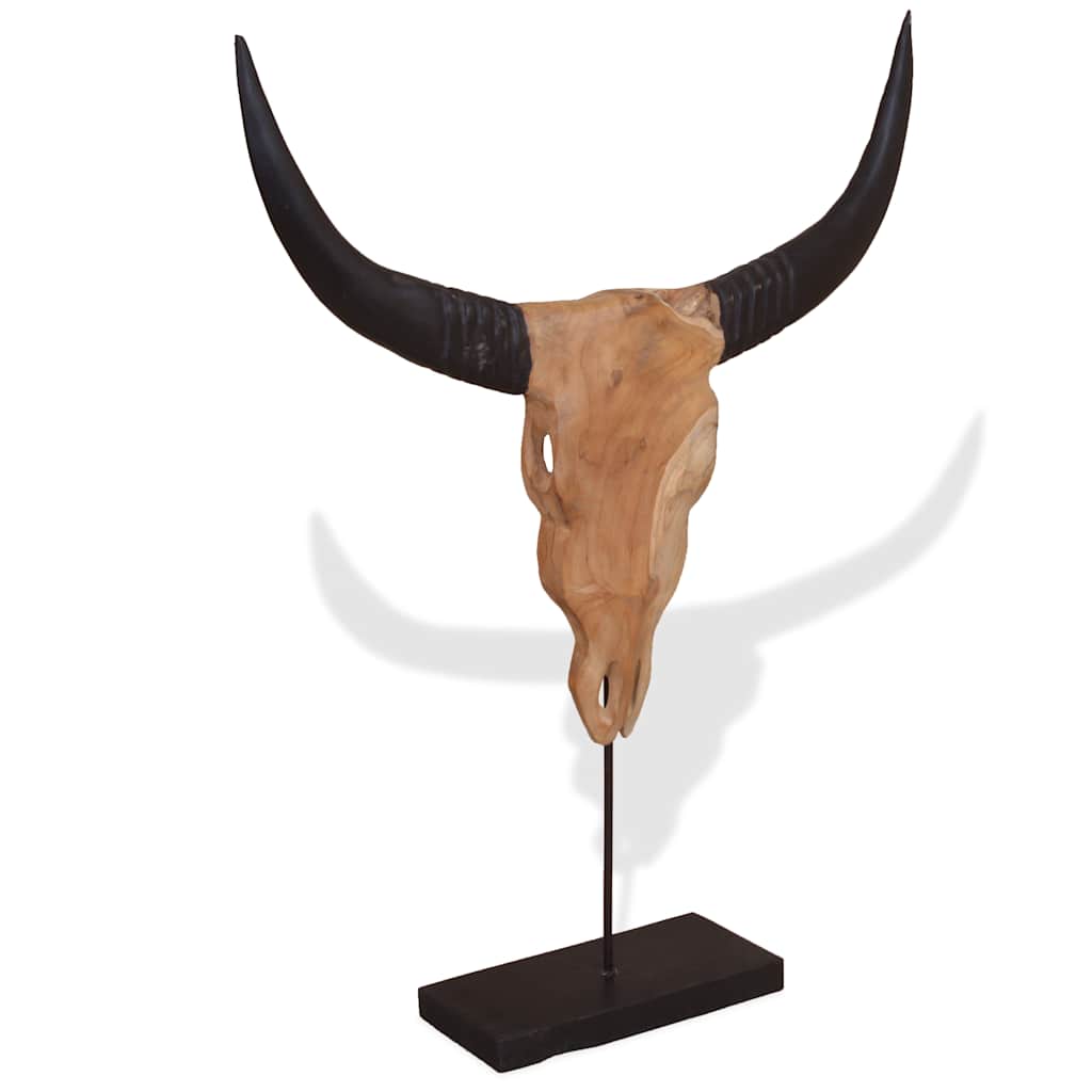 Vidaxx Stierstatue 66x15x88 cm Teakholz