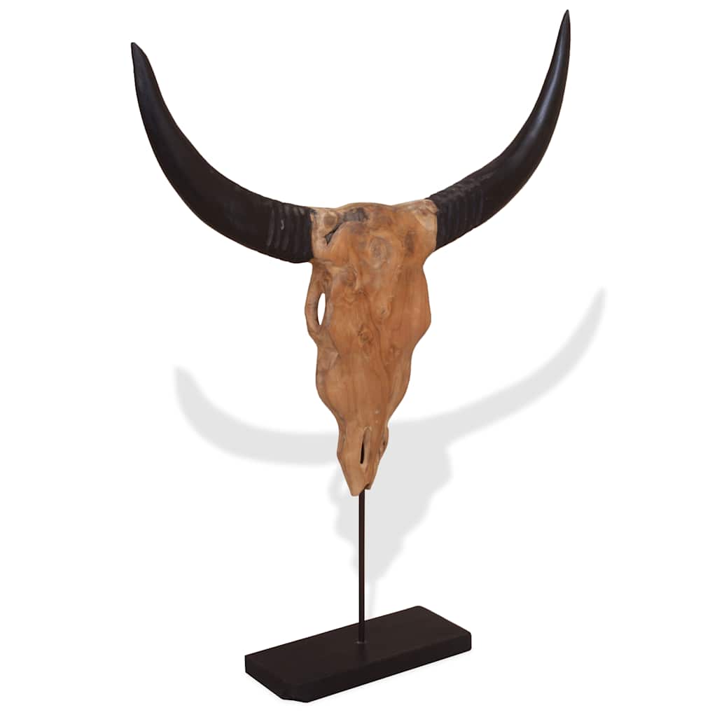 Vidaxx Stierstatue 66x15x88 cm Teakholz