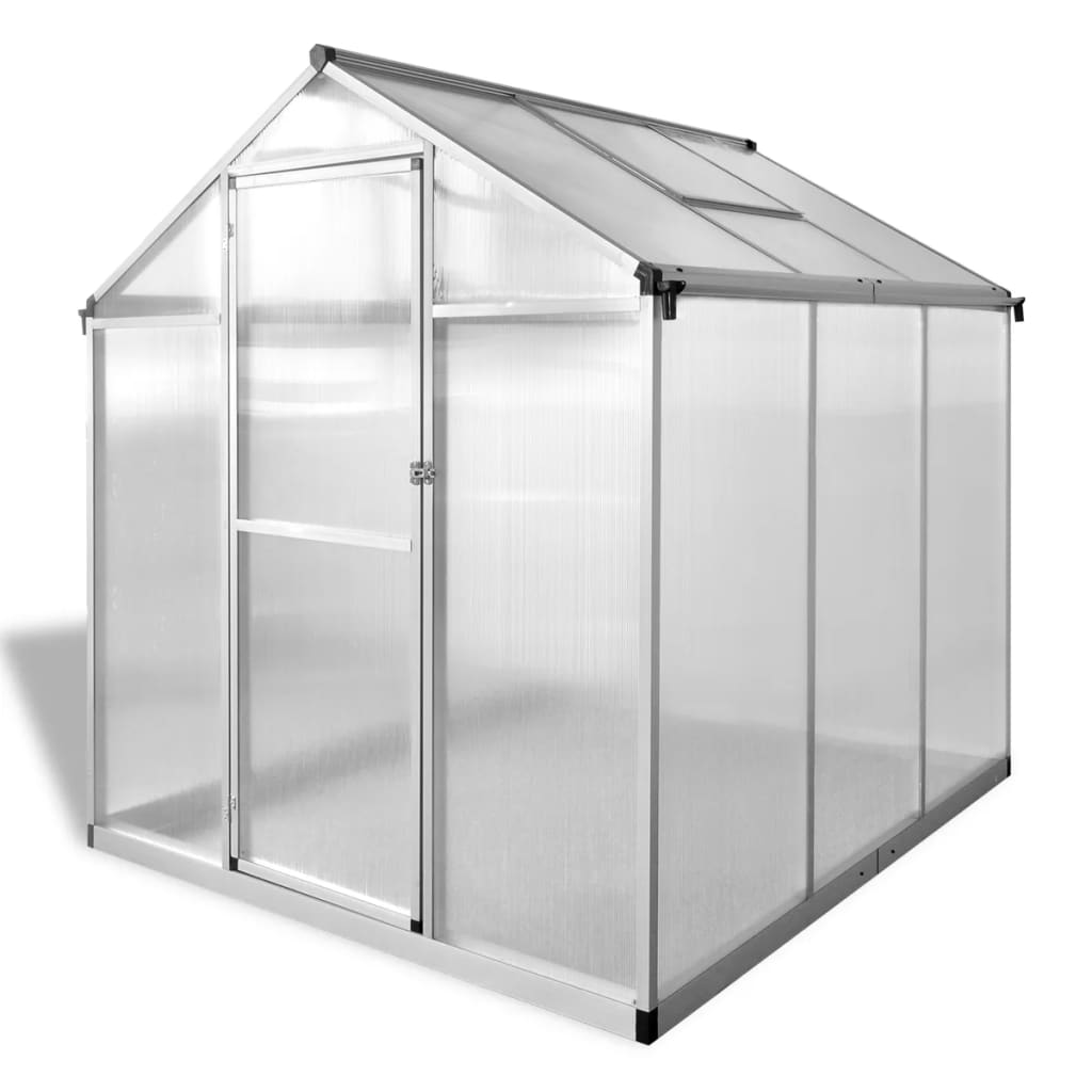 Vidaxl Tuinkas 3,46 m² gestärktes Aluminium verstärkt