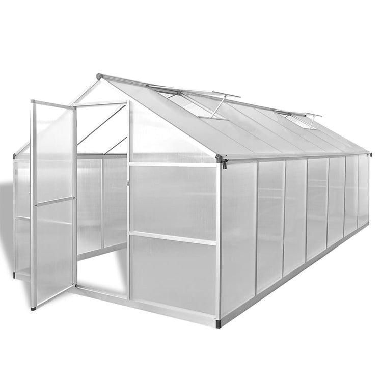 Vidaxl Tuinkas 10,53 m² gestärktes Aluminium gestärkt
