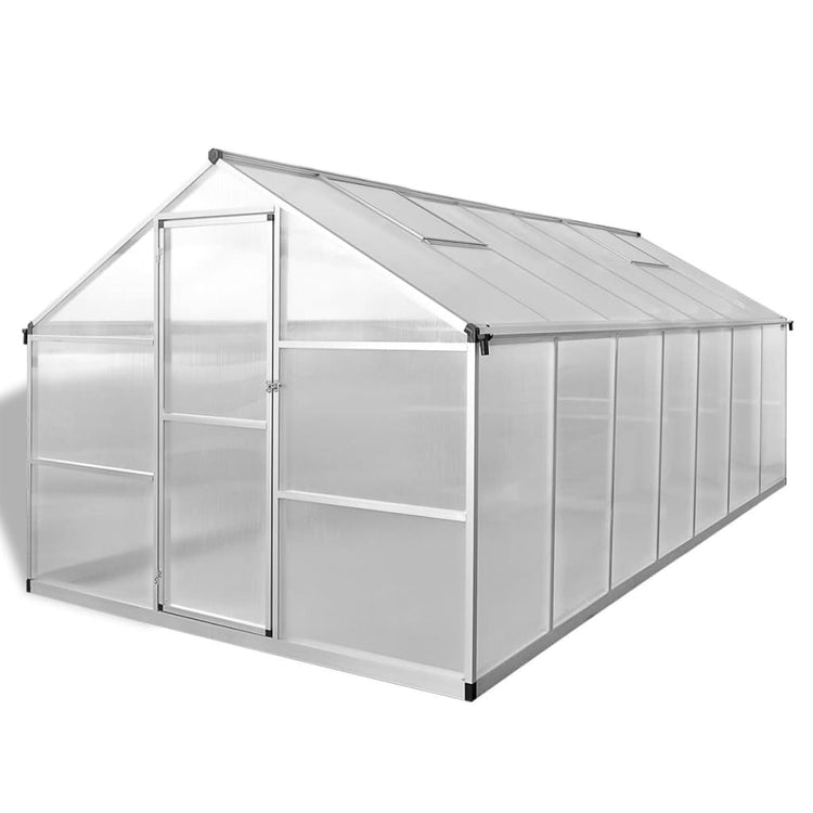Vidaxl Tuinkas 10,53 m² gestärktes Aluminium gestärkt