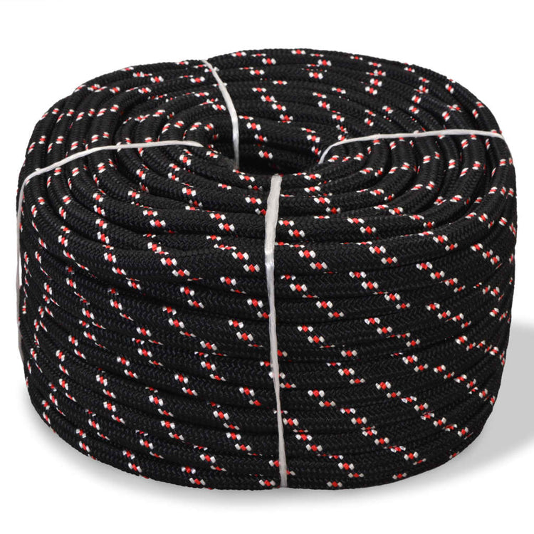 VIDAXL -Kofferchen -Seil 8 mm 100 m Polypropylenschwarz