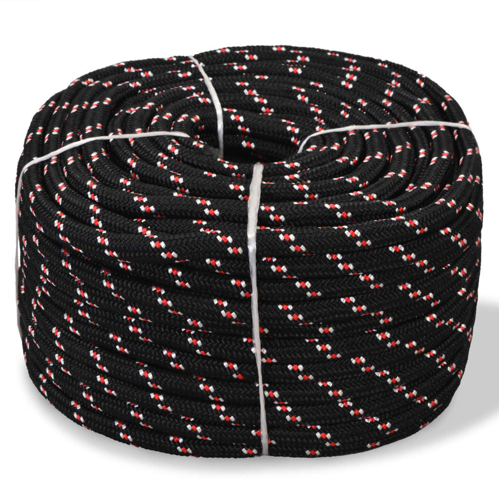 VIDAXL -Kofferchen -Seil 14 mm 50 m Polypropylenschwarz