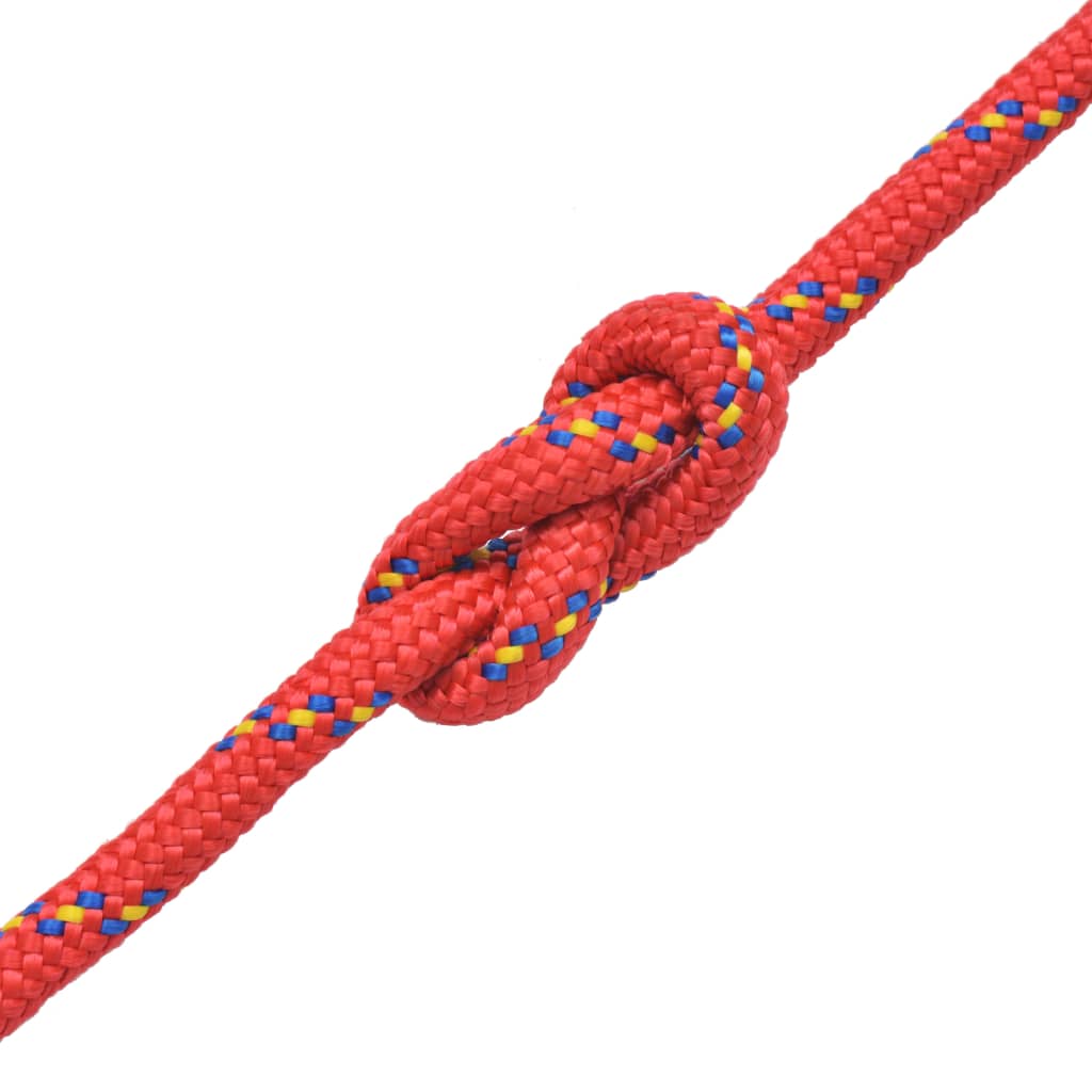 VIDAXL -Kofferchen -Seil 6 mm 100 m Polypropylenrot