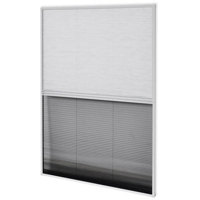 Vidaxl Raamhor Plissé mit Unterschlagung 60x80 cm Aluminium
