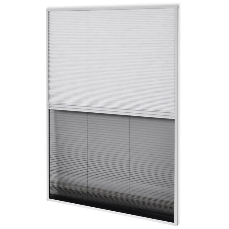 Vidaxl Raamhor Plissé mit Unterschlagung 60x80 cm Aluminium