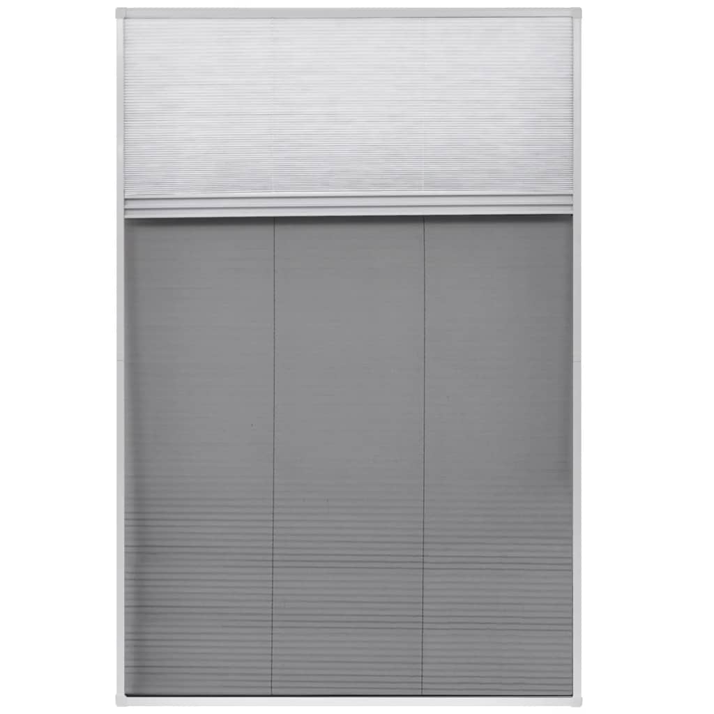 Vidaxl Raamhor Plissé mit Blackout 80x120 cm Aluminium