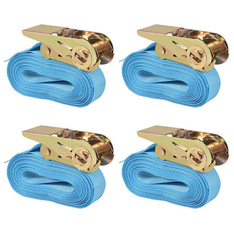 VIDAXL -Spannreifen 0,8 Tonnen 6mx25mm Blau 4 PCs
