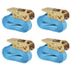 VIDAXL -Spannreifen 0,8 Tonnen 6mx25mm Blau 4 PCs