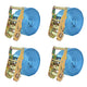 VIDAXL -Spannwaren 2 Tonnen 6mx38mm Blau 4 PCs