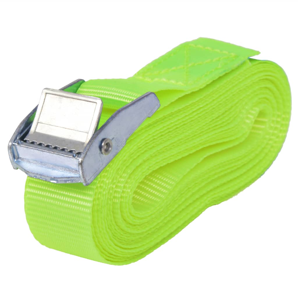 VIDAXL -Reifen 0,25 Tonnen 5mx25 mm fluoreszierender Grün 10 Stcs