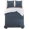 Vidaxl Duvet Overlay Set Punkte 240x220 80x80 cm