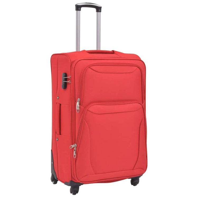 Vidaxl-Trolleyset Red 3-Stück