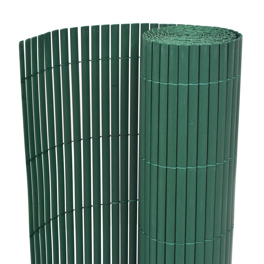 Vidaxl Gartenzäune doppelseitige 90 x 300 cm PVC Grün
