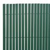 Vidaxl Gartenzäune doppelseitige 90 x 300 cm PVC Grün