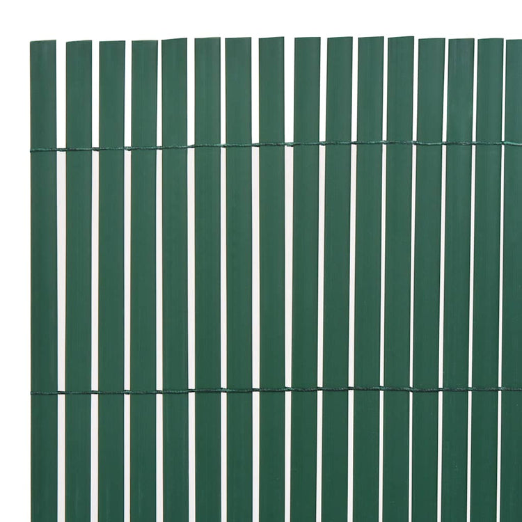 Vidaxl Gartenzäune doppelseitige 90 x 300 cm PVC Grün