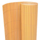Vidaxl Gartenzäune doppelseitig 90 x 300 cm PVC Gelb