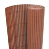 Vidaxl Gartenzäune doppelte 90 x 300 cm PVC Braun