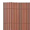 Vidaxl Gartenzäune doppelte 90 x 300 cm PVC Braun