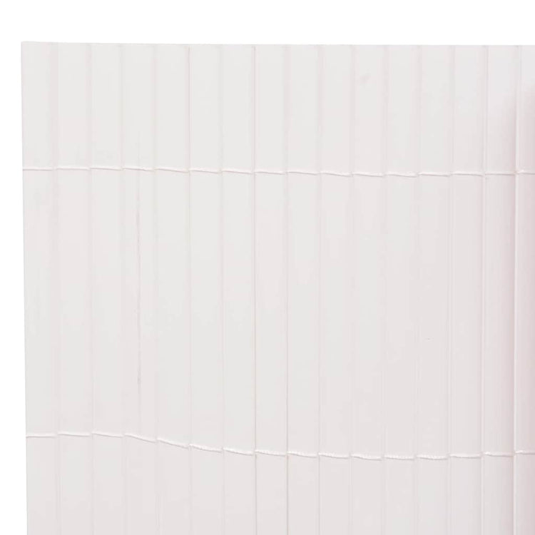 Vidaxl Gartenzäune doppelte 90 x 500 cm Weiß