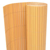 Vidaxl Gartenzäune doppelte 90 x 500 cm PVC Gelb