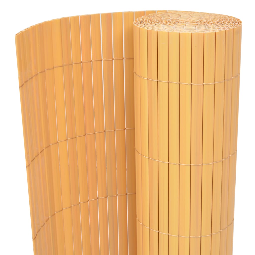 Vidaxl Gartenzäune doppelte 90 x 500 cm PVC Gelb