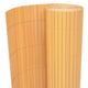 Vidaxl Gartenzäune doppelte 90 x 500 cm PVC Gelb