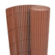 Vidaxl Gartenzäune doppelte 90 x 500 cm PVC Braun