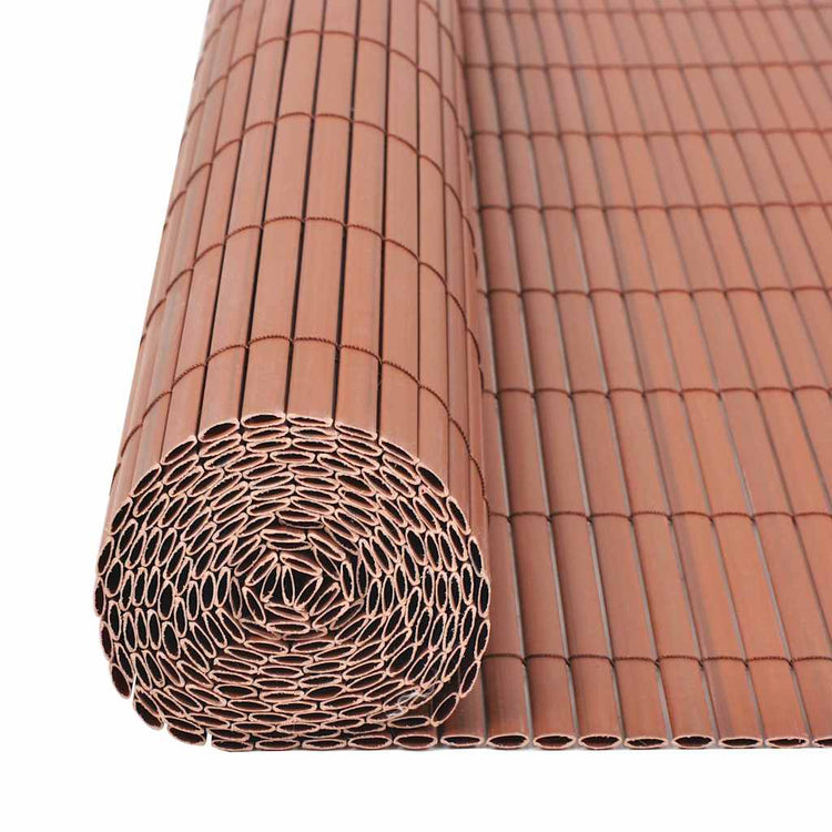 Vidaxx Gartenzaun braun 150 x 300 cm PVC