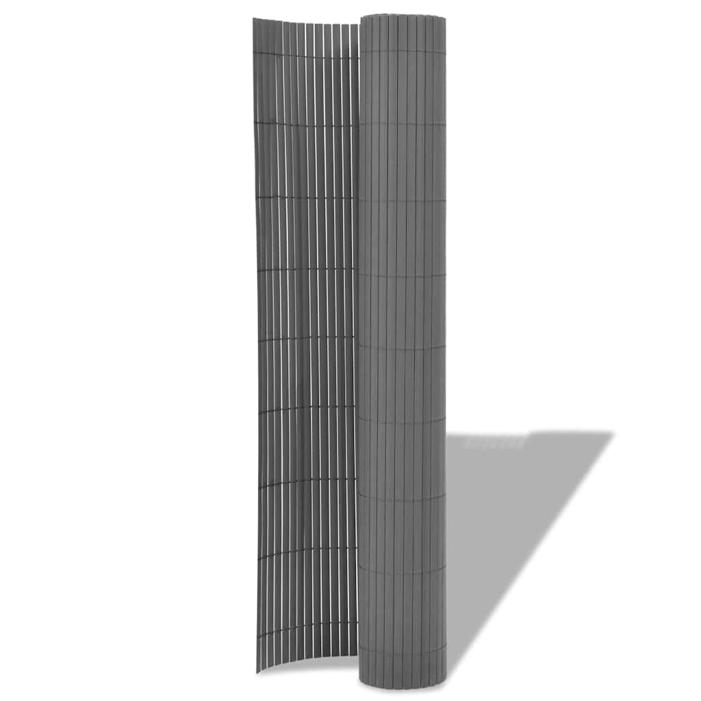 Vidaxx Gartenzaun grau 150 x 300 cm PVC