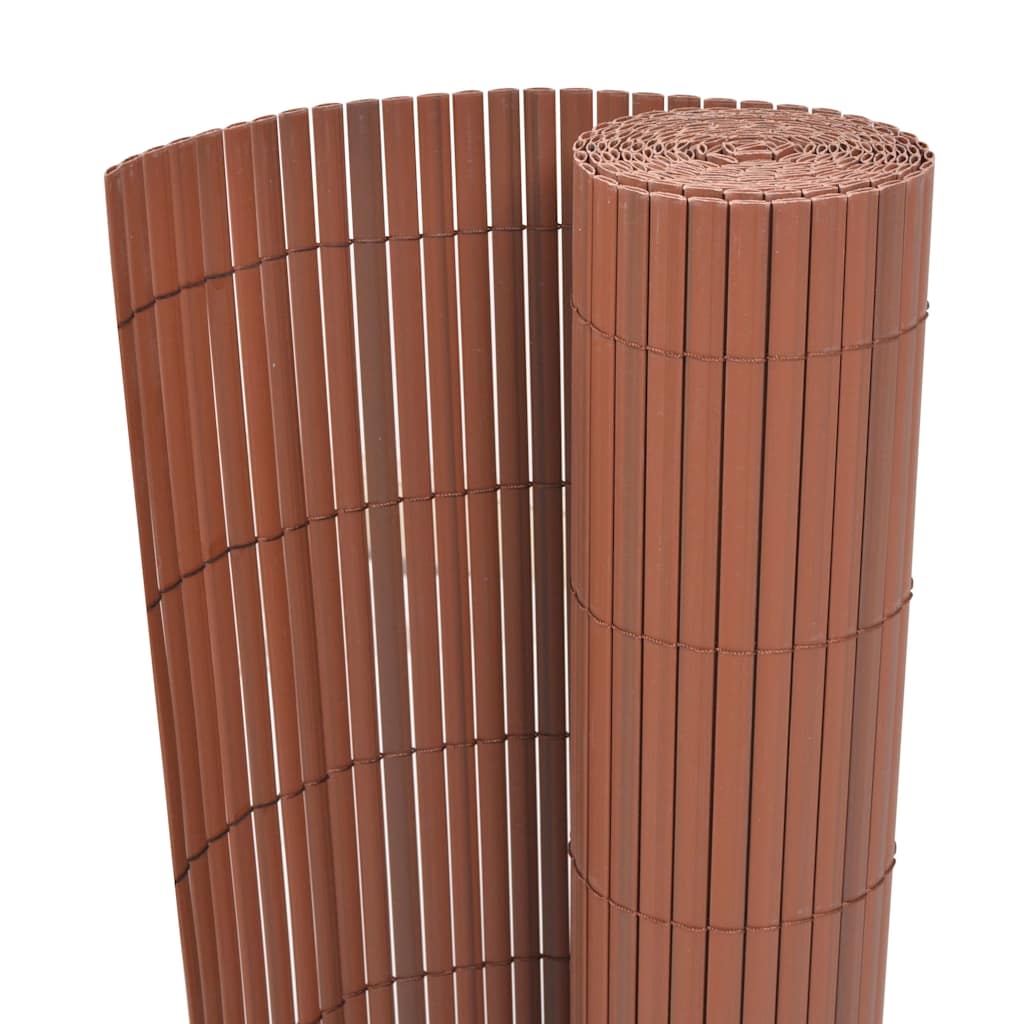 Vidaxx Gartenzaun braun 150 x 500 cm PVC