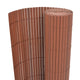 Vidaxx Gartenzaun braun 150 x 500 cm PVC