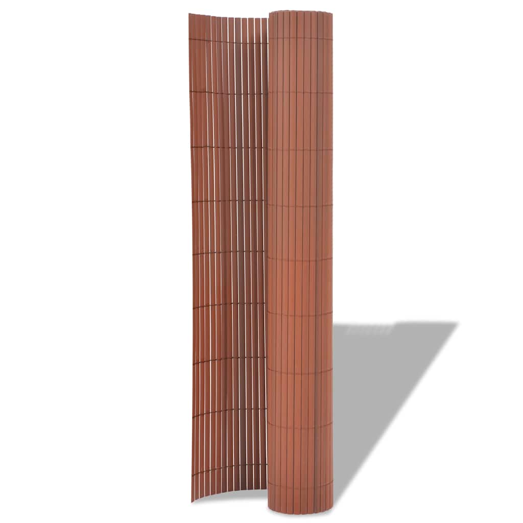 Vidaxx Gartenzaun braun 150 x 500 cm PVC