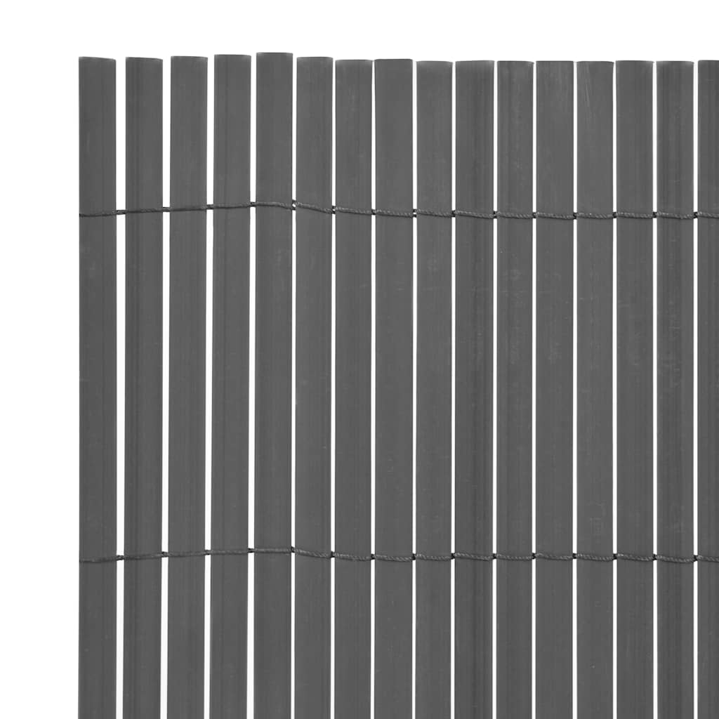 Vidaxx Gartenzaun doppelseitig 150x500 cm PVC grau