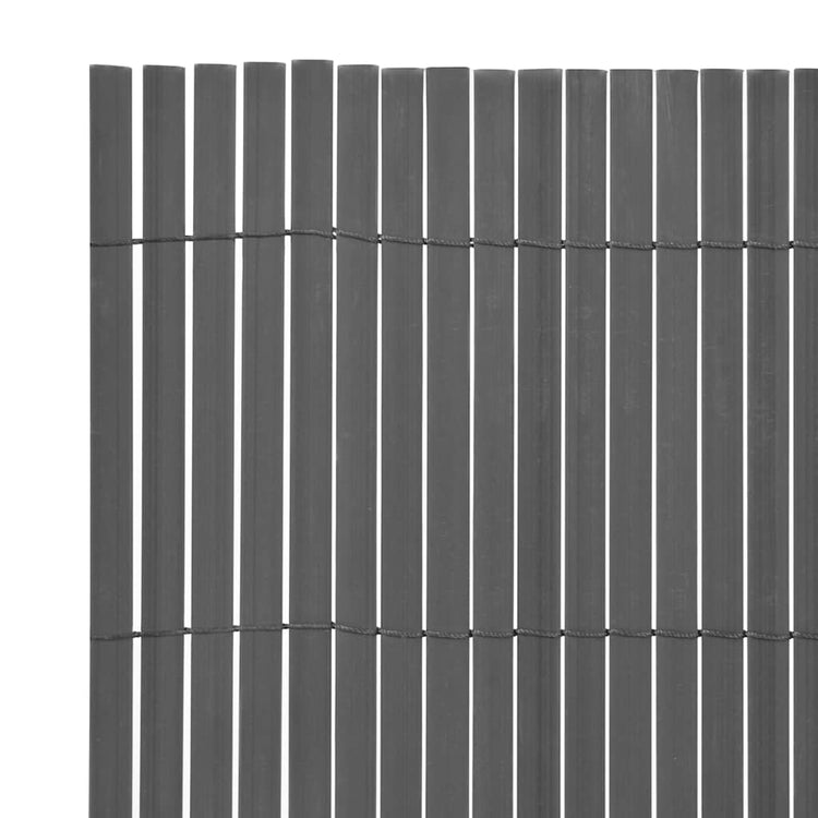 Vidaxx Gartenzaun doppelseitig 150x500 cm PVC grau