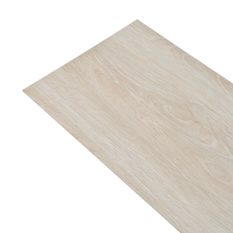 VIDAXL-Dielen nicht selbst adhäsiv 5,26 m² 2 mm PVC weiße Eichefarbe