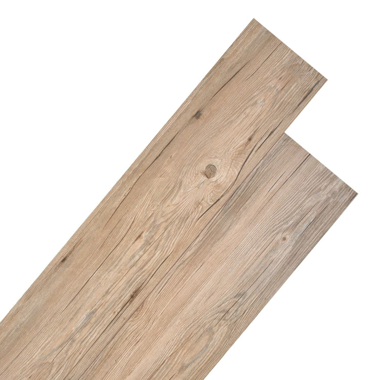 VIDAXL-Dielen nicht selbst adhäsiv 5,26 m² 2 mm PVC-Eichenbraun