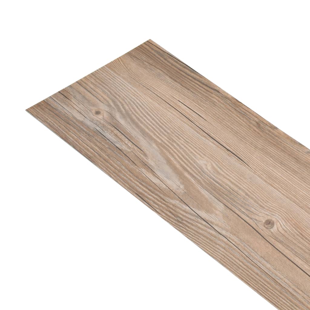 VIDAXL-Dielen nicht selbst adhäsiv 5,26 m² 2 mm PVC-Eichenbraun