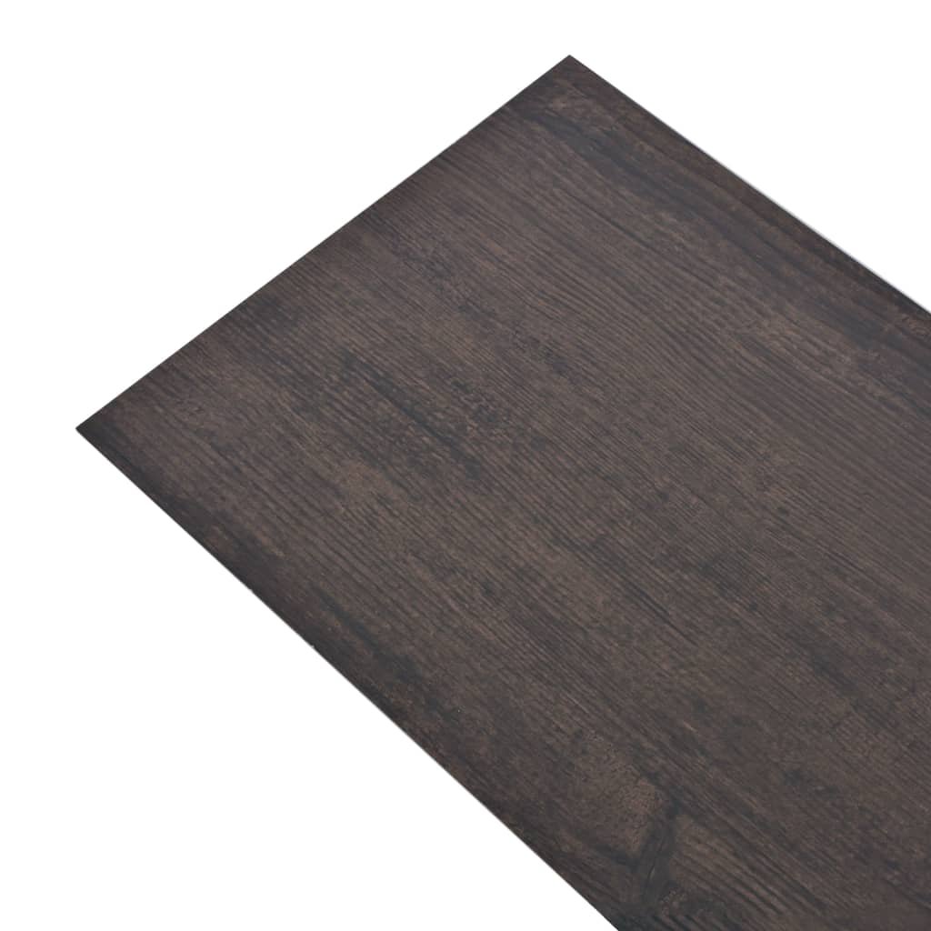VIDAXL-Dielen nicht selbst adhäsiv 5,26 m² 2 mm PVC Dunkelgrau Eiche