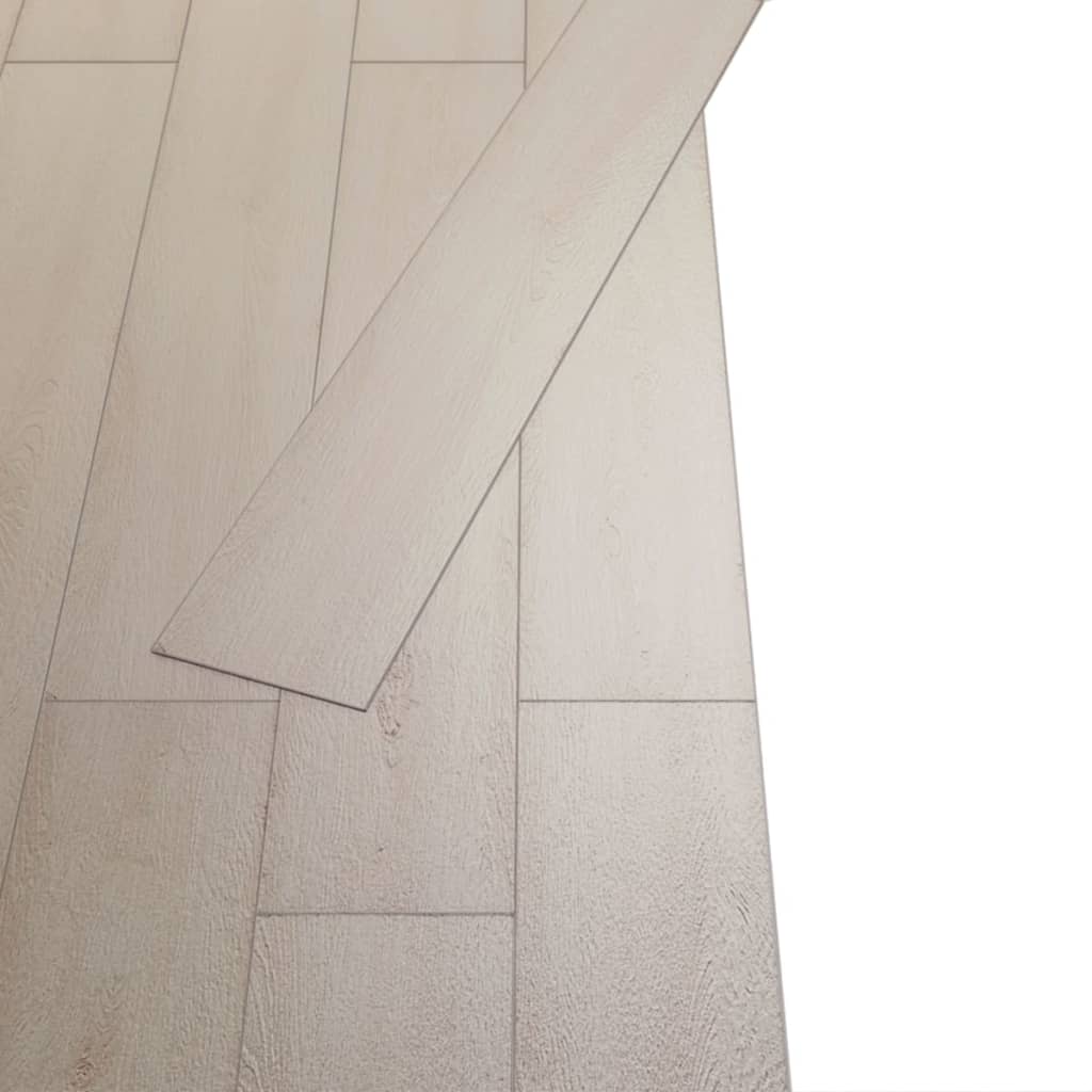 Vidaxl Dielen selbst -adhäsiv 5,02 m² 2 mm PVC Classic White Eiche
