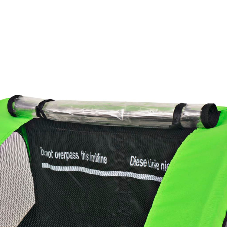 Vidaxl Fahrradanhänger 30 kg grau und grün