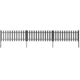 Vidaxl -Zaun mit Posts 3 PCs 600x60 cm HKC - afbeelding 1